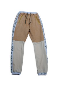 WTV169 Customized Winter Contrast Casual Set Golden Pants Bag Zipper 100% Poly Sports Suit Shop detail view-21
